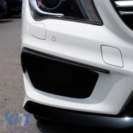 Front Bumper Side Flaps suitable for Mercedes-Benz CLA W117 13-17 With A Design Bumper Glossy Black 2 Pieces