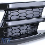 Front Bumper Side Grill (Fog Lamp Trim) suitable for VW Golf VII (7) 12-16 GTI Look Glossy Black Left Right 2 Pieces-image-6301053