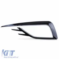 Front Bumper Side Grill (Fog Lamp Trim) suitable for VW Golf VII (7.5) 16-20 GTI Look Glossy Black Left Right 2 Pieces-image-6301059