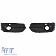 Front Bumper Side Grill suitable for Audi Q3 8U 11-15 RSQ3 Look Glossy Black / Chrome With PDC Left & Right 2 Pieces-image-6300646