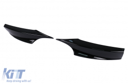 Front Bumper Side Splitters suitable for BMW 3 Series F34 GT (2013-2020) Piano Black-image-6100577