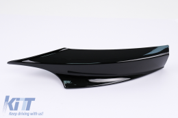 Front Bumper Side Splitters suitable for BMW 3 Series F34 GT (2013-2020) Piano Black-image-6100578