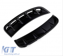 Front Bumper Side Vents suitable for Mercedes-Benz A-Class W177 2019+ With A Design Bumper Glossy Black 2 Pieces