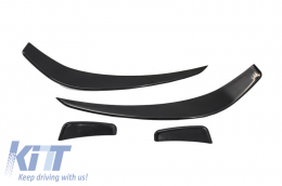 Front Bumper Splitters Fins Aero suitable for Mercedes W176 A-Class (2012-08/2015) A45 Design