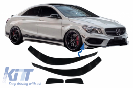 Front Bumper Splitters Fins Aero suitable for Mercedes CLA W117 C117 X117 (2013-2016) CLA45 Design