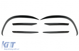 image-57-Front Bumper Splitters Fins Flaps Aero suitable for Mercedes C-Class W205 S205 C205 A205 Facelift (2019-up) C43 Design