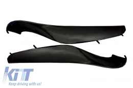 Front Bumper Splitters Fins suitable for Mercedes W222 S-Class S63 Design (2013-2017) Black Edition-image-6021982