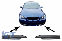 Front Bumper Splitters Spoiler Lip suitable for BMW 3 Series E90 E91 M-Tech (2005-2008)