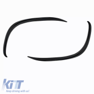Front Bumper Splitters suitable for Mercedes-Benz C-Class W205 / C205 / S205 2014-2018 A Design Line Gloss Black 2 pcs