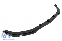 Front Bumper Spoiler Lip Extension suitable for Mercedes E-Class W212 S212 Facelift Sport Line (2013-2016) Piano Black-image-6090987