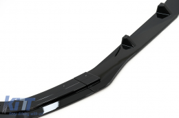 Front Bumper Spoiler Lip Extension suitable for Mercedes E-Class W212 S212 Facelift Sport Line (2013-2016) Piano Black-image-6090992