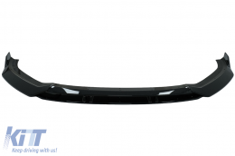 Front Bumper Spoiler Lip suitable for Audi A3 8V Facelift S-Line (2017-up) Piano Black Add-On-image-6077897