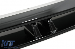 Front Bumper Spoiler Lip suitable for Audi A3 8V Facelift S-Line (2017-up) Piano Black Add-On-image-6077902