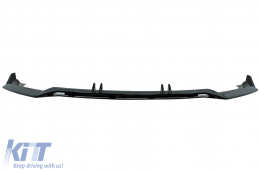image-50-Front Bumper Spoiler Lip suitable for Audi A4 B9 8W S-Line (2016-2018) Piano Black Add-On