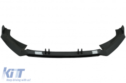 Front Bumper Spoiler Lip suitable for Audi A4 B9 8W S-Line (2016-2018) Carbon Look Add-On-image-6078048