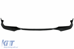 Front Bumper Spoiler Lip suitable for BMW 3 Series G20 Sedan G21 Touring (2018-up) with Side Skirts Extension M Sport Piano Black-image-6084948