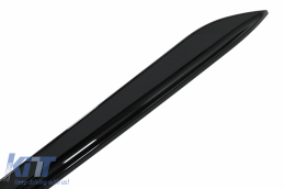 Front Bumper Spoiler Lip suitable for BMW 3 Series G20 Sedan G21 Touring (2018-up) with Side Skirts Extension M Sport Piano Black-image-6084956