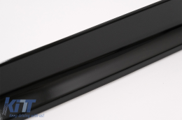 Front Bumper Spoiler Lip suitable for BMW 3 Series G20 Sedan G21 Touring (2018-up) with Side Skirts Extension M Sport Piano Black-image-6084957