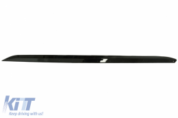 Front Bumper Spoiler Lip suitable for BMW 3 Series G20 Sedan G21 Touring (2018-up) with Side Skirts Extension M Sport Piano Black-image-6084958