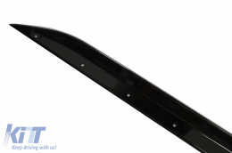 Front Bumper Spoiler Lip suitable for BMW 3 Series G20 Sedan G21 Touring (2018-up) with Side Skirts Extension M Sport Piano Black-image-6084959