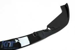 Front Bumper Spoiler Lip suitable for BMW 3 Series E46 M3 Sedan Touring (1998-2004) Piano Black Add On-image-6093629