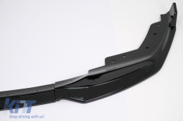 Front Bumper Spoiler Lip suitable for BMW 3 Series G20 Sedan G21 Touring (2018-2022) M Sport Piano Black-image-6100936