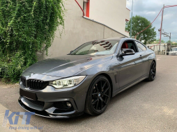 Front Bumper Spoiler Lip suitable for BMW 4 Series F32 Coupe F33 Cabrio F36 Grand Coupe (2013-03.2019) M Design Piano Black-image-6084249