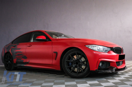Front Bumper Spoiler Lip suitable for BMW 4 Series F32 Coupe F33 Cabrio F36 Grand Coupe (2013-03.2019) M Design Piano Black-image-6084603