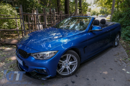 Front Bumper Spoiler Lip suitable for BMW 4 Series F32 Coupe F33 Cabrio F36 Grand Coupe (2013-03.2019) M Design Piano Black-image-6094372
