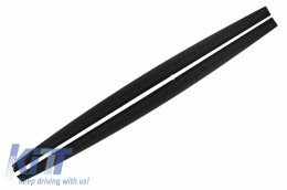 Front Bumper Spoiler Lip suitable for BMW 4 Series F32 F33 F36 Coupe Cabrio Grand Coupe (2013-03.2019) with Side Skirts Add-on Lip Extensions M-Performance Black-image-6058515