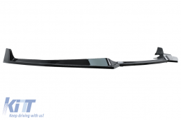 Front Bumper Spoiler Lip suitable for BMW 4 Series G22 Coupe G23 Cabrio G26 Gran Coupe (2020-Up) M Sport Piano Black-image-6100552
