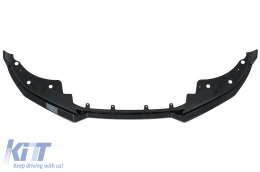 Front Bumper Spoiler Lip suitable for BMW 4 Series G22 Coupe G23 Cabrio G26 Gran Coupe (2020-Up) M Sport Piano Black-image-6100553