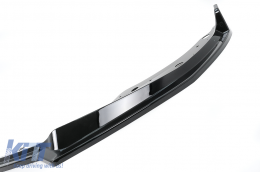 Front Bumper Spoiler Lip suitable for BMW 4 Series G22 Coupe G23 Cabrio G26 Gran Coupe (2020-Up) M Sport Piano Black-image-6100555