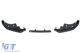 Front Bumper Spoiler Lip suitable for BMW 4 Series G22 Coupe G23 Cabrio G26 Gran Coupe (2020-Up) M Sport Piano Black-image-6100557