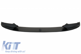 Front Bumper Spoiler Lip suitable for BMW 5 Series F10 F11 Sedan Touring (2011-2017) M-Performance Design Matte Black-image-6034625