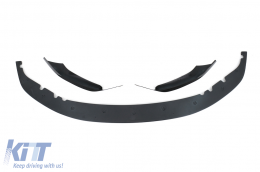 Front Bumper Spoiler Lip suitable for BMW 5 Series G30 Limousine G31 Touring (2017-2019) M Sport Design Piano Black-image-6043493