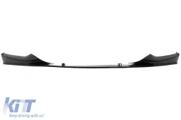 image-18-Front Bumper Spoiler Lip suitable for BMW 5 Series G30 Limousine G31 Touring (2017-2019) M Sport Design Piano Black