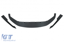 Front Bumper Spoiler Lip suitable for BMW 5 Series G30 G31 LCI (07.2020-up) M Sport Design Piano Black-image-6101331