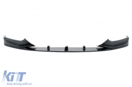 image-75-Front Bumper Spoiler Lip suitable for BMW 5 Series G30 Limousine G31 Touring (2017-2019) M Sport Design Piano Black