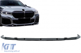 image-5-Front Bumper Spoiler Lip suitable for BMW 7 Series G11 G12 LCI M Sport (02.2019-up) Piano Black