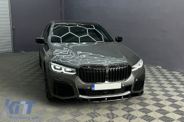 Front Bumper Spoiler Lip suitable for BMW 7 Series G11 G12 LCI M Sport (02.2019-up) Piano Black-image-6102118