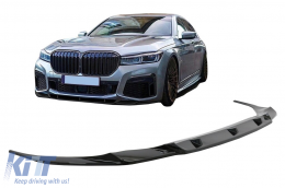 Front Bumper Spoiler Lip suitable for BMW 7 Series G11 G12 LCI M Sport (02.2019-up) Piano Black