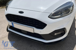 Front Bumper Spoiler Lip suitable for Ford Fiesta Mk8 ST / ST-Line (2017-2021) Piano Black-image-6094450