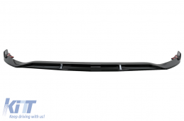 Front Bumper Spoiler Lip suitable for Mercedes A-Class W177 V177 (2018-Up) Piano Black - FBSMBW177