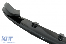 Front Bumper Spoiler Lip with Rear Bumper Diffuser Twin Double Outlet and Exhaust Muffler Tips suitable for BMW 4 Series F32 F33 F36 Coupe Cabrio Grand Coupe (2013-03.2019) M-Performance Design-image-6048533