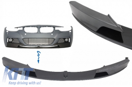 Front Bumper Spoiler Splitter suitable for BMW 3 Series F30 F31 (2011-up) M-Performance Carbon Film Coating-image-6026187