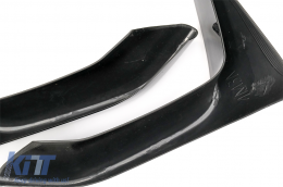 Front Bumper Spoiler Splitters Flaps suitable for BMW F80 M3 F82/F83 M4 (2014-2019) Piano Black-image-6084488