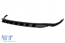 Front Bumper Spoiler suitable for Audi Q8 S-Line (2018-2023) Shiny Black-image-6103104