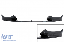 Front Bumper Spoiler suitable for BMW 1 Series F20 F21 (2011-2014) 2 Series F22 F23 (2014-up) Carbon look - FBSBMF20C