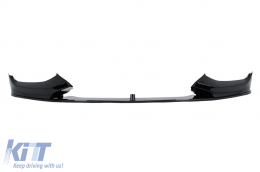 Front Bumper Spoiler suitable for BMW 1 Series F20 F21 (2011-2014) 2 Series F22 F23 (2014-up) Shiny Black - FBSBMF20PB